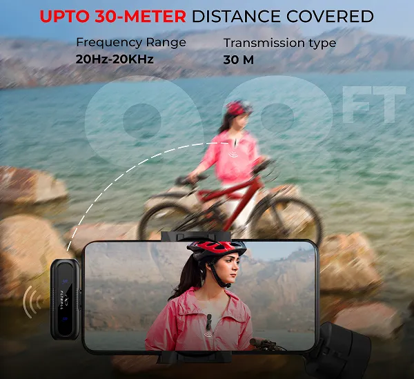 Move Freely Up to 30m